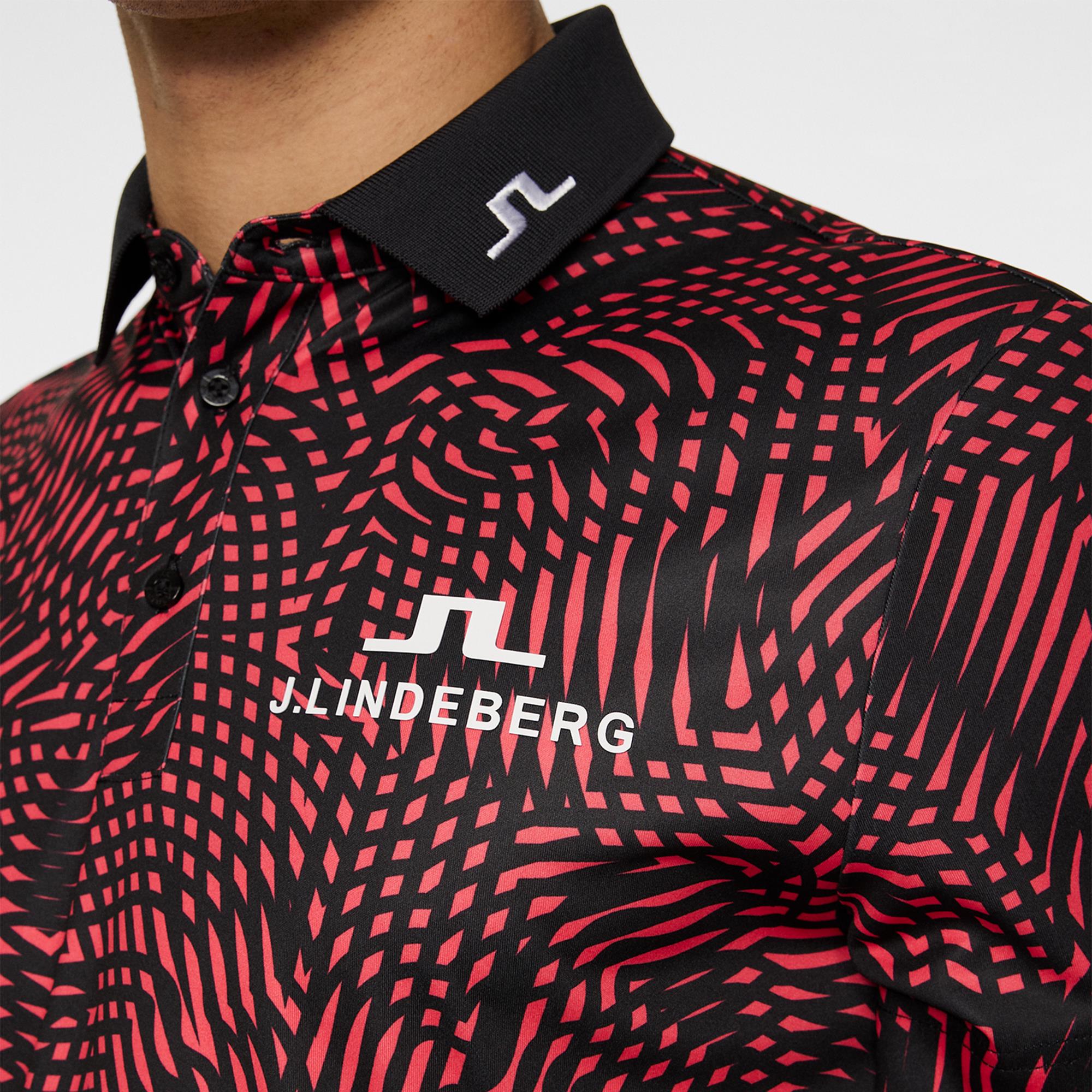 J Lindeberg Masters KV Tour Mens Golf Polo Shirt Masters Pink